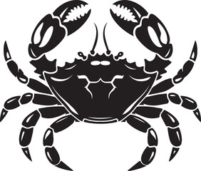 Crab icon clean simple silhouette