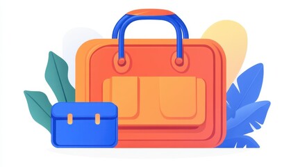 Poster - Explore a sleek portfolio glyph icon, blending modern design with vibrant cartoon textures for a unique aesthetic.