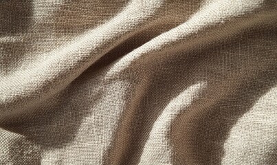 Wrinkled Light Brown Fabric Texture