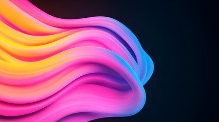 Wall Mural - Abstract Neon Swirls for Futuristic Design and Backgrounds