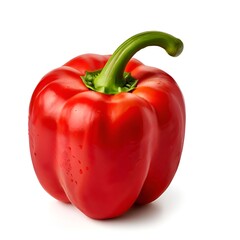 Sticker - single-red-bell-pepper-isolated-on-white-cut-out-transparent 