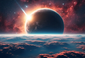 Wall Mural - Nebula space travel