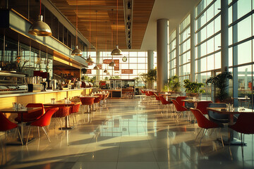 Poster - Cafeteria interior