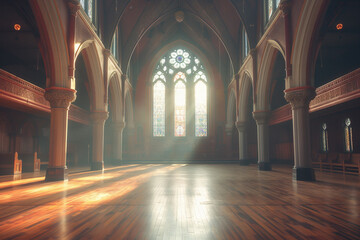 Canvas Print - Gothic interior