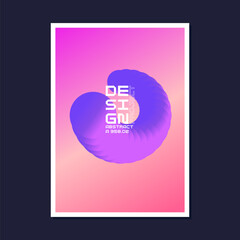 Poster - A template to use in your design. Template for text information. Vector illustration. Graphic elements for design and creativity.