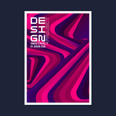 Poster - Composition with dynamic and geometric shapes. Abstract background for design. A template for advertising in a modern style.