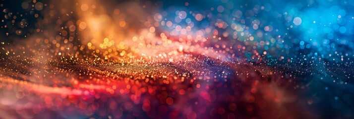 Poster - A stunning blend of vibrant colors and radiant light creates an abstract backdrop perfect for any design