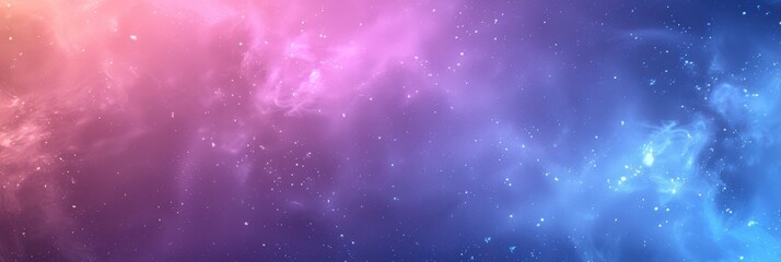 Wall Mural - A mesmerizing nebula, blending shades of pink and blue, showcasing the wonders of cosmic beauty and mystery