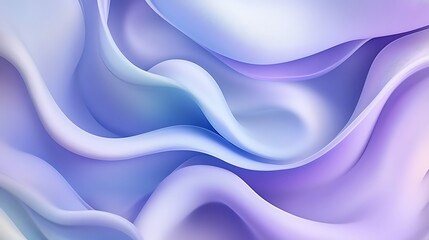 Poster - Seamless Abstract with Swirling Patterns in Lilac and Chambray Blue