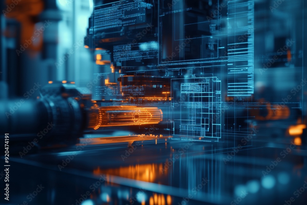 Portrait of a digital factory, showcasing the future of manufacturing ...