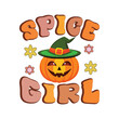 © Shineoxstock - Spice Girl, Funny Halloween shirt design vector, Retro Halloween illustration, Quotes Halloween Typography T-shirt design