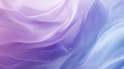 Poster - Seamless Abstract with Flowing Lines in Lilac and Chambray Blue