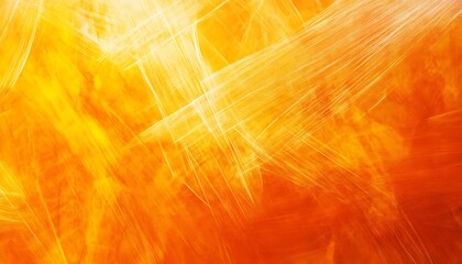 Poster - Non-Seamless Abstract with Dynamic Lines in Burnt Orange and Sunshine Yellow