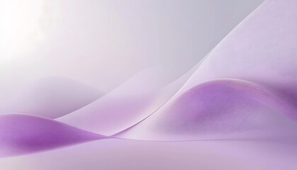 Aufkleber - Subtle Lilac Gradient with Central Curved Line Illustration