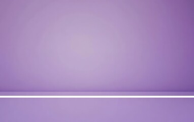 Poster - Solid Lilac Background with Horizontal White Line Design