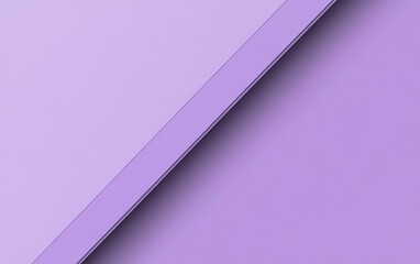 Poster - Striking Minimalist Lilac Background with Diagonal White Line
