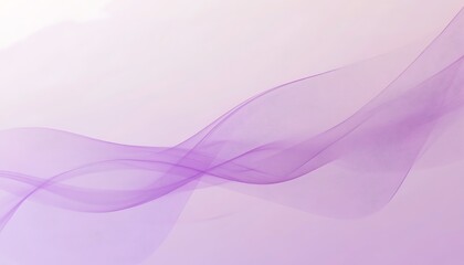 Poster - Subtle Lilac Gradient with Central Curved Line Illustration