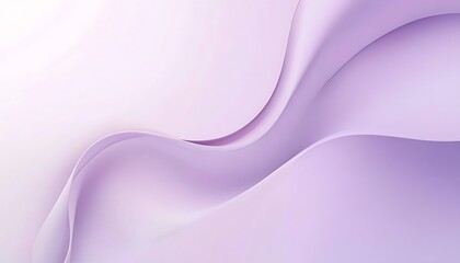 Poster - Subtle Lilac Gradient with Central Curved Line Illustration