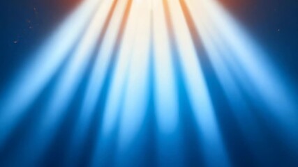 Poster - Abstract lighting effects in blue and orange, creating atmospheric visuals in an artistic setting