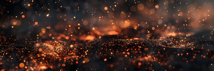Poster - A captivating blend of glowing particles and radiant light, perfect for creative projects and stunning backgrounds