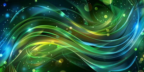 Poster - This is an artistic blend that features vibrant colors and captivating light swirls for various creative projects