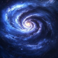 Wall Mural - in the deep of space, there is an incredibly beautiful spiral galaxy