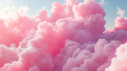 Wall Mural - Pink clouds, wallpaper, the soothing beauty of soft-colored clouds