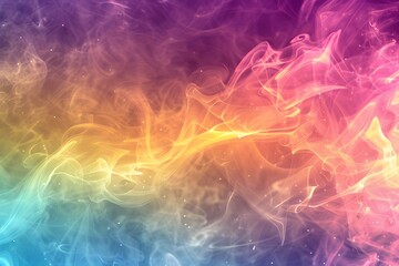 Aufkleber - Colorful abstract background with colorful smoke and rainbow color clouds. Abstract background for design or wallpaper. Soft blurred dark background with copy space. Vector illustration