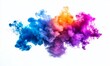 © Mark - Isolated colorful paint explosion on white background