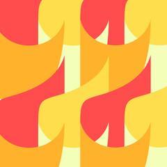 Aufkleber - Fun colorful abstract summer bright creative concept background. Vector illustration template design