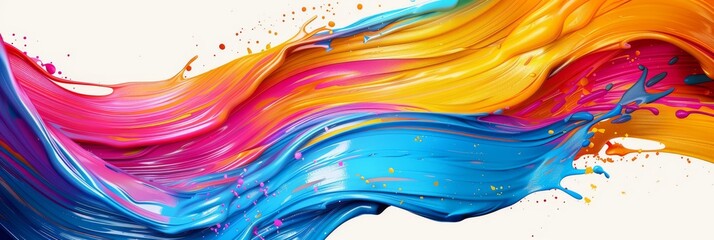 Wall Mural - immerse in vibrant colors like pink, orange, and blue, perfect for various creative design projects