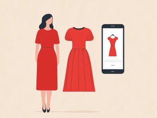 Poster - Dynamic and Efficient Fashion Retail Product Filtering Interface with Flat Design Showcasing a Modern and Innovative Shopping Experience