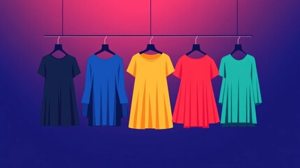 Poster - Efficient Online Retail Inventory Management Visualized through Stylish Flat Design Concept for E commerce Business Solutions