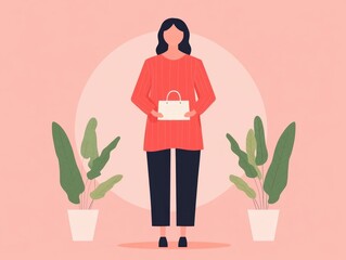 Poster - Ecommerce Fashion Personalized Email Marketing Flat Design for Online Shopping Brand Promotion and Digital Business  Creative and modern visual concept for e commerce digital marketing retail