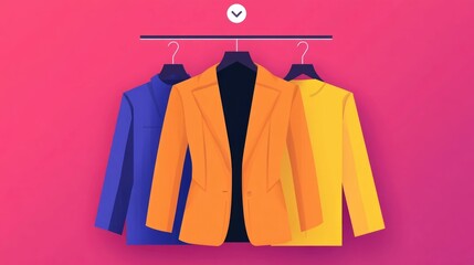 Poster - Fashionable Retail Experience with Streamlined User Friendly Navigation and Visually Appealing Flat Design for Modern Ecommerce Platform
