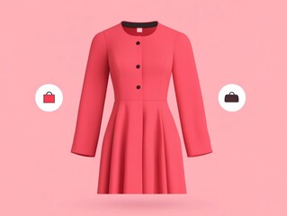 Poster - Visually Compelling Flat Design of Apparel Ecommerce Interactive Product Videos for Online Fashion Retail and Marketing Presentations