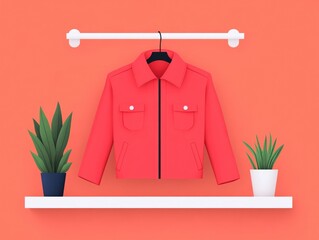Poster - Visually engaging interactive product videos showcasing apparel items in a modern minimalist flat design style for ecommerce and online retail platforms