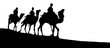 © Rawpixel.com - Three wise men png border, transparent background, Biblical Magi silhouette