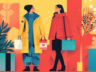 Poster - Creative and visually striking fashion marketing campaigns featuring limited time and exclusive merchandise designs with a modern minimalist and flat style to drive consumer attention and boost sales