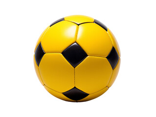 a yellow and black football ball