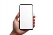 © dendyh7 - Blank Smartphone Mockup on Hand created with Generative AI