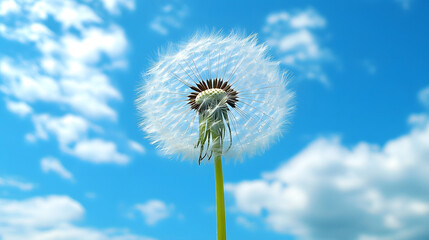 Wall Mural - dandelion against the sky