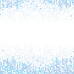 Poster - Blue abstract pixel rain png background