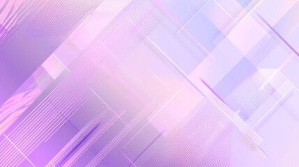 Wall Mural - Light purple and pink abstract background with geometric shapes, triangles, and gradients.