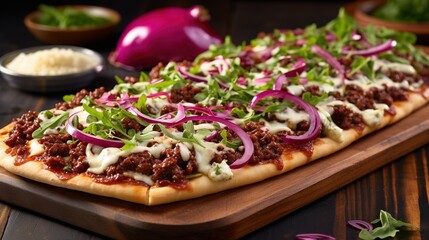 Sticker - pizza with olives and cheese