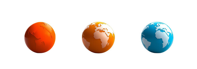 Poster - Digital globe isolated on transparent background