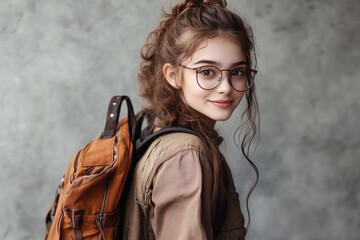 Excited and Expressive Teen Ready for Back to School Adventures