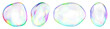 © Rawpixel.com - PNG Gradient bubble geometric shape  cut out element set