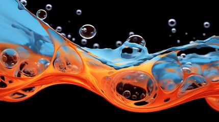 Canvas Print - orange juice splash