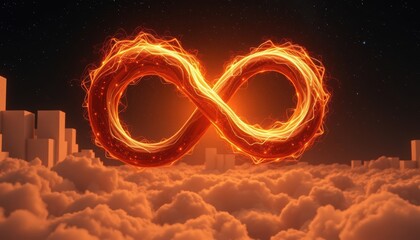 Poster - Infinity Symbol in the Sky.